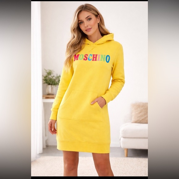 Moschino Dresses & Skirts - Moschino couture Logo Detailed Hooded
Dress size 6